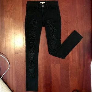 CAbi Black Ripped Jeans